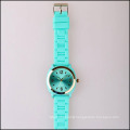 turquoise quartz movt sunray silicone rubber watch, fashion watches of women